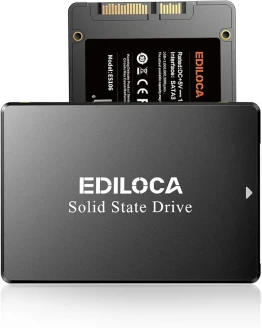 Ediloca ES106 4 TB SSD SATA III 6 GB/s 2,5″ 3D NAND Disco Duro Interno, hasta 550 MB/s de Lectura, actualización de Memoria y Almacenamiento de PC o portátil (Negro) Foto de portada de Ediloca ES106 4 TB SSD SATA III 6 GB/s 2,5" 3D NAND Disco Duro Interno, hasta 550 MB/s de Lectura, actualización de Memoria y Almacenamiento de PC o portátil (Negro)
