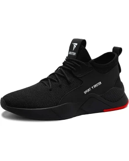 HILAX Zapatos De Seguridad para Hombre Mujer Zapatillas de Trabajo Ligeras con Puntera De Acero Calzado De Trabajo Transpirables Negro Foto de portada de HILAX Zapatos De Seguridad para Hombre Mujer Zapatillas de Trabajo Ligeras con Puntera De Acero Calzado De Trabajo Transpirables Negro