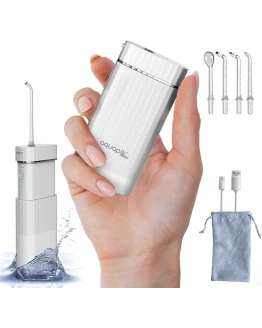 Aquapik® Mini Irrigador Dental Portátil | Elimina la Placa + Recomendado por dentistas + Cuida tus Implantes y Ortodoncia | 4 Boquillas + 3 Modos de Uso + Recargable USB-C | Ideal para Viaje y Oficina Foto de portada de Aquapik® Mini Irrigador Dental Portátil | Elimina la Placa + Recomendado por dentistas + Cuida tus Implantes y Ortodoncia | 4 Boquillas + 3 Modos de Uso + Recargable USB-C | Ideal para Viaje y Oficina