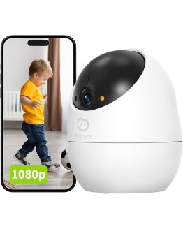 Beans View Cámara de Interior para Seguridad, visión Nocturna en Color, Vista de 360°, cámara Wi-Fi para Mascotas/Perros/Gatos, 1080P, Detección Humana, Autoseguimiento, Trabajar con Alexa (D210 2MP) Foto de portada de Beans View Cámara de Interior para Seguridad, visión Nocturna en Color, Vista de 360°, cámara Wi-Fi para Mascotas/Perros/Gatos, 1080P, Detección Humana, Autoseguimiento, Trabajar con Alexa (D210 2MP)