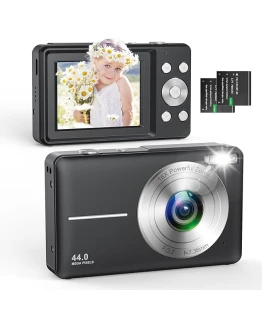 Cámara de Fotos, 1080P Cámara Digital 44MP Camara Fotos Digital, Compacta Cámara Digital con Zoom 16X y 2 Baterías, para Principiantes No se Incluye una Tarjeta de 32 GB Foto de portada de Cámara de Fotos, 1080P Cámara Digital 44MP Camara Fotos Digital, Compacta Cámara Digital con Zoom 16X y 2 Baterías, para Principiantes No se Incluye una Tarjeta de 32 GB