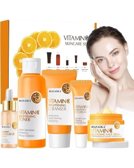 HASAIKA® Vitamina C Pack Regalo, Set de Cuidado Facial con Vitamina C Incluye Limpiador de Tóner, Crema Facial y Suero,para Nutre e Hidrata el Rostro para Ralentizar el Proceso de Envejecimiento Foto de portada de HASAIKA® Vitamina C Pack Regalo, Set de Cuidado Facial con Vitamina C Incluye Limpiador de Tóner, Crema Facial y Suero,para Nutre e Hidrata el Rostro para Ralentizar el Proceso de Envejecimiento