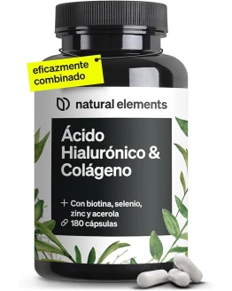 Colágeno + Ácido hialurónico – 180 Cápsulas – Con biotina, selenio, zinc, silicio y vitamina C (Acerola) – Para la piel, el cabello y articulaciones – 1000mg de colágeno hidrolizado Foto de portada de Colágeno + Ácido hialurónico - 180 Cápsulas - Con biotina, selenio, zinc, silicio y vitamina C (Acerola) - Para la piel, el cabello y articulaciones - 1000mg de colágeno hidrolizado