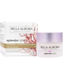 BELLA AURORA Crema Iluminadora Facial Antiedad, Antiarrugas y Antimanchas, Sérum Revitalizante Facial, Reduce las Arrugas, Splendor Glow Día 50 ml, Blanco Foto de portada de BELLA AURORA Crema Iluminadora Facial Antiedad, Antiarrugas y Antimanchas, Sérum Revitalizante Facial, Reduce las Arrugas, Splendor Glow Día 50 ml, Blanco
