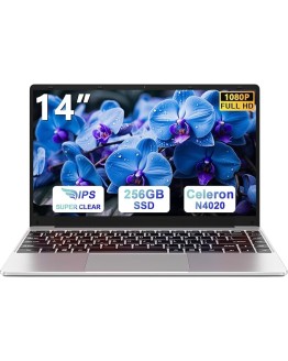 Ordenador Portátil 14 Pulgadas Win 11 con 5G WiFi,6GB RAM 256GB SSD Expansión SSD 1TB(Up to 2.8Ghz)BT4.2 3.0 Transmisión Puerto 1920×1080 Portátiles FHD Buenos & Mini Puerto Multimedia con ratón-Plata Foto de portada de Ordenador Portátil 14 Pulgadas Win 11 con 5G WiFi,6GB RAM 256GB SSD Expansión SSD 1TB(Up to 2.8Ghz)BT4.2 3.0 Transmisión Puerto 1920×1080 Portátiles FHD Buenos & Mini Puerto Multimedia con ratón-Plata