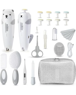 Lilian&Gema 28 en 1 Set Cuidado Bebe Recien Nacido, Lima Eléctrica Uñas Bebé, Lima Uñas Bebé Silenciosa, 6 Cabezales Moledores, Lluminación LED Bidireccional, Carga Type-C, Kit Bebé Recién Nacido Foto de portada de Lilian&Gema 28 en 1 Set Cuidado Bebe Recien Nacido, Lima Eléctrica Uñas Bebé, Lima Uñas Bebé Silenciosa, 6 Cabezales Moledores, Lluminación LED Bidireccional, Carga Type-C, Kit Bebé Recién Nacido