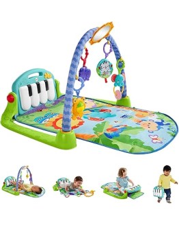 Fisher-Price Alfombra Gimnasio para bebés con Piano con Sonidos y Accesorios, Motivo de Animales, Juguete para bebés (Mattel HBB73) Foto de portada de Fisher-Price Alfombra Gimnasio para bebés con Piano con Sonidos y Accesorios, Motivo de Animales, Juguete para bebés (Mattel HBB73)