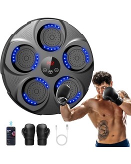 HotHands Máquina de Boxeo Musical, Máquina de Boxeo Electrónica portátil con Soporte de Pared y Bluetooth para Adultos y niños, con Guantes de Boxeo, Ideal para el Hogar, la Oficina y los Gimnasio Foto de portada de HotHands Máquina de Boxeo Musical, Máquina de Boxeo Electrónica portátil con Soporte de Pared y Bluetooth para Adultos y niños, con Guantes de Boxeo, Ideal para el Hogar, la Oficina y los Gimnasio