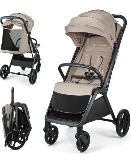 Kinderkraft LOOM Silla de Paseo, Carrito bebé, cochecito bebé, Suspensión, carga máxima 27kg, Plegable, Fácil de Plegar, ligero, capota extensible, cesta espaciosa, Beige Foto de portada de Kinderkraft LOOM Silla de Paseo, Carrito bebé, cochecito bebé, Suspensión, carga máxima 27kg, Plegable, Fácil de Plegar, ligero, capota extensible, cesta espaciosa, Beige