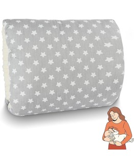 Aolso Almohada de Lactancia pequeña Manguito de Lactancia,Almohada de Lactancia pequeña, Brazo para Lactancia de Bebé, para bebés para amamantar y Dar biberones sobre la Marcha (Estrellas Grises) Foto de portada de Aolso Almohada de Lactancia pequeña Manguito de Lactancia,Almohada de Lactancia pequeña, Brazo para Lactancia de Bebé, para bebés para amamantar y Dar biberones sobre la Marcha (Estrellas Grises)