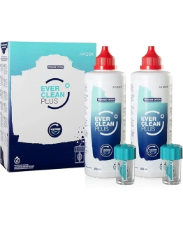 EVERCLEAN PLUS 2 x 350 ml Liquido de Lentillas + 90 comprimidos Foto de portada de EVERCLEAN PLUS 2 x 350 ml Liquido de Lentillas + 90 comprimidos