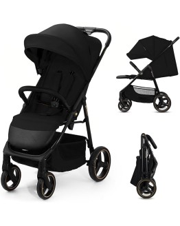 Kinderkraft TRIG 3, Silla de Paseo, Ligera y manejable, Suspensión, Cinturón de 5 puntos, Reposapiés, Ajustable, Carga máxima de 25 kg, Negro Foto de portada de Kinderkraft TRIG 3, Silla de Paseo, Ligera y manejable, Suspensión, Cinturón de 5 puntos, Reposapiés, Ajustable, Carga máxima de 25 kg, Negro