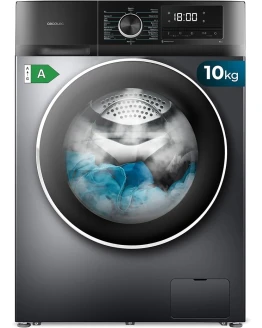 Cecotec Lavadora 10Kg de Carga Frontal Bolero Dresscode 10500 Inverter Steel A. 1950W, 1400 rpm, Motor Inverter Plus, Bajo Consumo, 16 Programas, Lavado con Vapor, Delay Start, Acero Foto de portada de Cecotec Lavadora 10Kg de Carga Frontal Bolero Dresscode 10500 Inverter Steel A. 1950W, 1400 rpm, Motor Inverter Plus, Bajo Consumo, 16 Programas, Lavado con Vapor, Delay Start, Acero