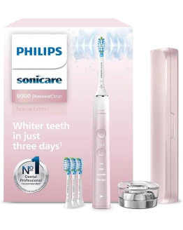 Philips Sonicare DiamondClean 9000, cepillo dental eléctrico, edición especial, cepillo dental sónico con aplicación, sensor de presión, soporte de carga, rosa, modelo HX9911/79 Foto de portada de Philips Sonicare DiamondClean 9000, cepillo dental eléctrico, edición especial, cepillo dental sónico con aplicación, sensor de presión, soporte de carga, rosa, modelo HX9911/79