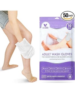Medcosa – Manoplas húmedas para adultos con incontinencia – Toallitas desechables en forma de guante para limpiar el cuerpo. Húmedas e inodoras, con crema barrera y dimeticona, 5 paquetes de 10 Foto de portada de Medcosa - Manoplas húmedas para adultos con incontinencia - Toallitas desechables en forma de guante para limpiar el cuerpo. Húmedas e inodoras, con crema barrera y dimeticona, 5 paquetes de 10