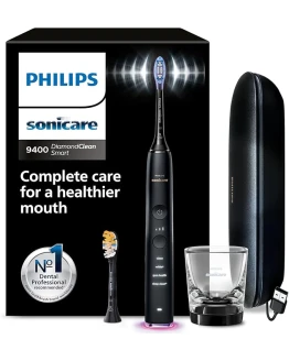 Philips Sonicare DiamondClean Smart 9400, cepillo dental eléctrico, sónico con aplicación, sensor de presión, detección de cabezal de cepillado, negro, modelo HX9917/89 Foto de portada de Philips Sonicare DiamondClean Smart 9400, cepillo dental eléctrico, sónico con aplicación, sensor de presión, detección de cabezal de cepillado, negro, modelo HX9917/89