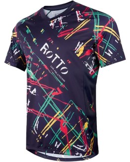 ROTTO Maillot MTB Hombre Camiseta de Ciclismo Manga Corta para MTB BMX Downhill Secado Rápido Que Absorbe la Humedad Foto de portada de ROTTO Maillot MTB Hombre Camiseta de Ciclismo Manga Corta para MTB BMX Downhill Secado Rápido Que Absorbe la Humedad