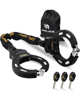 AMZLOCK Candado Patinete Electrico, Antirrobo Bloqueo para Bicicleta, Candado Antirrobo con Cadena de 8mm de Grosor, Rotación Flexible con Llave y Bolsa Impermeable Foto de portada de AMZLOCK Candado Patinete Electrico, Antirrobo Bloqueo para Bicicleta, Candado Antirrobo con Cadena de 8mm de Grosor, Rotación Flexible con Llave y Bolsa Impermeable