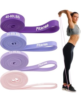 Fitense Bandas de Resistencia para Mujeres, Set de 4 Pull Up Bandas Elasticas Musculacion para Mujer con Anclaje de Puerta/Asas/Bolsa/Póster,Bandas Elasticas Fitness para Ejercicios/Yoga/Fisioterapia Foto de portada de Fitense Bandas de Resistencia para Mujeres, Set de 4 Pull Up Bandas Elasticas Musculacion para Mujer con Anclaje de Puerta/Asas/Bolsa/Póster,Bandas Elasticas Fitness para Ejercicios/Yoga/Fisioterapia
