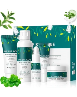 Árbol de Té Set de Cuidado de la Piel, Set de Cuidado Diario de la Piel con Limpiador, Gel, Crema, Limpieza y Cuidado Facial, Reduce el Acné y Mejora los Poros, para Adolescentes y Mujeres Foto de portada de Árbol de Té Set de Cuidado de la Piel, Set de Cuidado Diario de la Piel con Limpiador, Gel, Crema, Limpieza y Cuidado Facial, Reduce el Acné y Mejora los Poros, para Adolescentes y Mujeres