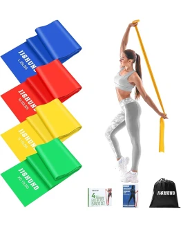 4 Piezas Bandas Elasticas Fitness, Gomas Elasticas Musculacion de TPE Bandas Elasticas Musculacion, Cintas Elasticas Musculacion para Pilates Yoga Rehabilitación Foto de portada de 4 Piezas Bandas Elasticas Fitness, Gomas Elasticas Musculacion de TPE Bandas Elasticas Musculacion, Cintas Elasticas Musculacion para Pilates Yoga Rehabilitación