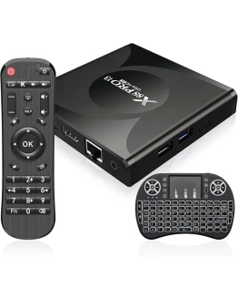 Android 13.0 TV Box 4GB RAM 64GB ROM,TV Box Android con RK3528 Quad-Core 64bit Cortex-A53 chip,Smart Box Android Soporte 8K UHD Videos,2.4G/5G Dual WiFi Bluetooth 5.0 con Mini teclado inalámbrico Foto de portada de Android 13.0 TV Box 4GB RAM 64GB ROM,TV Box Android con RK3528 Quad-Core 64bit Cortex-A53 chip,Smart Box Android Soporte 8K UHD Videos,2.4G/5G Dual WiFi Bluetooth 5.0 con Mini teclado inalámbrico
