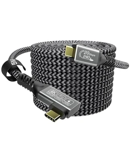 CAKOBLE cable usb c 5 metros,240W Cable USB C 3.2 Gen2 20 Gbps Cable USB C Carga Rápida,Cable USB C Vídeo 4K@60Hz Compatible Thunderbolt 4/3 pertain iPhone 16, MacBook iPad Pro, Samsung Galaxy 24 Foto de portada de CAKOBLE cable usb c 5 metros,240W Cable USB C 3.2 Gen2 20 Gbps Cable USB C Carga Rápida,Cable USB C Vídeo 4K@60Hz Compatible Thunderbolt 4/3 pertain iPhone 16, MacBook iPad Pro, Samsung Galaxy 24