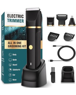 Afeitadora Corporal Masculina, 3 en 1 Depiladora Corporal Hombre, Maquina Depilar Hombre para Axilas, Pecho y Pierna, Base Recarga USB, Recortadora Corporal Hombre, IPX7 Recortadora de Barba Hombre Foto de portada de Afeitadora Corporal Masculina, 3 en 1 Depiladora Corporal Hombre, Maquina Depilar Hombre para Axilas, Pecho y Pierna, Base Recarga USB, Recortadora Corporal Hombre, IPX7 Recortadora de Barba Hombre