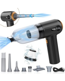 Aspirador De Mano, 15000 Pa Potente Aspiradora Coche, 4 En 1 Aspirador Y Soplador De Polvo Ligero, Pantalla Led, Mini Aspirador Recargable Por Usb Para Coche, Hogar Y Limpieza De Pelo De Mascotas Foto de portada de Aspirador De Mano, 15000 Pa Potente Aspiradora Coche, 4 En 1 Aspirador Y Soplador De Polvo Ligero, Pantalla Led, Mini Aspirador Recargable Por Usb Para Coche, Hogar Y Limpieza De Pelo De Mascotas