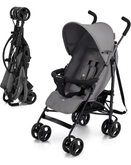 Kinderkraft TIK Silla de Paseo, Carrito para bebé, Posición reclinada y Tumbada, Carro Plegable, Ligero – 6,5kg, Material Impermeable, Gris Foto de portada de Kinderkraft TIK Silla de Paseo, Carrito para bebé, Posición reclinada y Tumbada, Carro Plegable, Ligero - 6,5kg, Material Impermeable, Gris