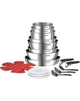 Tefal Ingenio Emotion – Juego de 3 Sartenes 22/24/28 cm + 3 Cazos 16/18/20 cm + Guisera 24 cm + Wok 26 cm + 12 Accesorios | Apto inducción, antiadherentes, apto lavavajillas y horno Foto de portada de Tefal Ingenio Emotion - Juego de 3 Sartenes 22/24/28 cm + 3 Cazos 16/18/20 cm + Guisera 24 cm + Wok 26 cm + 12 Accesorios | Apto inducción, antiadherentes, apto lavavajillas y horno