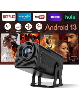 Proyector 4K Netflix Licencia Oficial, HY320 NTV Proyector Inteligente 320ANSI con WiFi y Bluetooth, Asistente de Voz ChatGPT, Mini Proyector Portátil de Cine en casa para, 1080P Nativo Proyector Foto de portada de Proyector 4K Netflix Licencia Oficial, HY320 NTV Proyector Inteligente 320ANSI con WiFi y Bluetooth, Asistente de Voz ChatGPT, Mini Proyector Portátil de Cine en casa para, 1080P Nativo Proyector