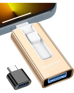 GNASEET Pendrive 256 GB de Alta Velocidad 3.0, Memoria USB Externa 4 en 1 para Phone, Móviles, Teléfonos, Computadoras y Más – Disco Duro Externo para Datos, Fotos y películas – para iOS, Android PC Foto de portada de GNASEET Pendrive 256 GB de Alta Velocidad 3.0, Memoria USB Externa 4 en 1 para Phone, Móviles, Teléfonos, Computadoras y Más - Disco Duro Externo para Datos, Fotos y películas - para iOS, Android PC