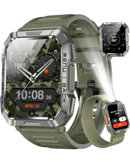 Foto de portada de Blackview Reloj Inteligente Hombre - Llamadas Bluetooth, 2.01” Smartwatch Hombre con Linterna, Brújula, Pulsómetro, Monitor de Sueño, Podómetro, Notificación, Pulsera Actividad 100+ Modos Deportivos