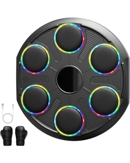 HotHands Máquina de Boxeo Musical, Súper Montado en la Pared Profesional Colorido Dinámico LED Bluetooth Máquina de Boxeo con Música, 12 Velocidades con Guantes de Boxeo, Apto Para Niños y Adultos Foto de portada de HotHands Máquina de Boxeo Musical, Súper Montado en la Pared Profesional Colorido Dinámico LED Bluetooth Máquina de Boxeo con Música, 12 Velocidades con Guantes de Boxeo, Apto Para Niños y Adultos