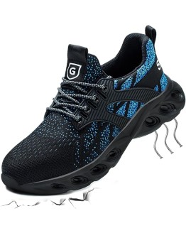 Zapatos de Seguridad para Hombre Mujer Zapatillas de Trabajo Ligero Comodo Calzado de Seguridad con Punteras de Acero Transpirable Antideslizante Zapatillas Deportivas Foto de portada de Zapatos de Seguridad para Hombre Mujer Zapatillas de Trabajo Ligero Comodo Calzado de Seguridad con Punteras de Acero Transpirable Antideslizante Zapatillas Deportivas