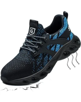 Zapatos de Seguridad para Hombre Mujer Zapatillas de Trabajo Ligero Comodo Calzado de Seguridad con Punteras de Acero Transpirable Antideslizante Zapatillas Deportivas Foto de portada de Zapatos de Seguridad para Hombre Mujer Zapatillas de Trabajo Ligero Comodo Calzado de Seguridad con Punteras de Acero Transpirable Antideslizante Zapatillas Deportivas
