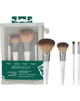ECOTOOLS On-the-go style kit – set de 4 brochas de Plástico + neceser 21 g, blanco Foto de portada de ECOTOOLS On-the-go style kit - set de 4 brochas de Plástico + neceser 21 g, blanco