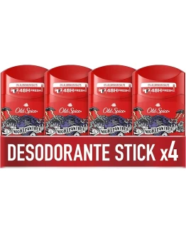 Old Spice Night Panther Desodorante En Barra Para Hombre, 48 Horas Fresco, 0% Sales De Aluminio, 4×50 ml, El embalaje puede variar Foto de portada de Old Spice Night Panther Desodorante En Barra Para Hombre, 48 Horas Fresco, 0% Sales De Aluminio, 4x50 ml, El embalaje puede variar