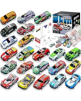 TOYABI Coches para Niños, Juguete Coche de Carreras, 22 Pack Micromachines de Retroceso de Metal con 8 Obstáculos, Mini Racers Cars Juguetes 3 4 5 6 7 8 Años, Navidad Cumpleaños Fiesta Regalos Foto de portada de TOYABI Coches para Niños, Juguete Coche de Carreras, 22 Pack Micromachines de Retroceso de Metal con 8 Obstáculos, Mini Racers Cars Juguetes 3 4 5 6 7 8 Años, Navidad Cumpleaños Fiesta Regalos