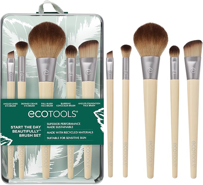 Foto de portada de ECOTOOLS Start the Day Set de pinceles de maquillaje