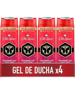 Gel Ducha Y Champú Old Spice Tomorrowland Ed. Especial Hombre 400ml x 4, Gel 3 En 1 Cabello, Cara Y Cuerpo, Frescor Duradero, Perfume Calidad Foto de portada de Gel Ducha Y Champú Old Spice Tomorrowland Ed. Especial Hombre 400ml x 4, Gel 3 En 1 Cabello, Cara Y Cuerpo, Frescor Duradero, Perfume Calidad