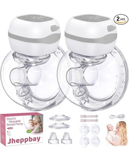 Jheppbay Sacaleches eléctrico portátil y ligero, con pantalla LCD, sin BPA, función de memoria, 12 niveles y 3 modos, con bridas de 21/24 mm (blanco, 2 unidades) Foto de portada de Jheppbay Sacaleches eléctrico portátil y ligero, con pantalla LCD, sin BPA, función de memoria, 12 niveles y 3 modos, con bridas de 21/24 mm (blanco, 2 unidades)