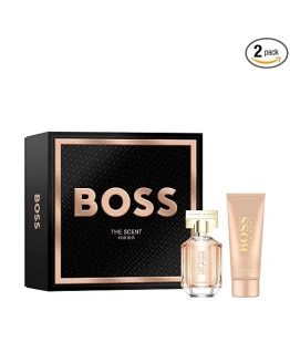 Estuche BOSS para mujer de 2 piezas Estuche de regalo festivo BOSS The Scent For Her Foto de portada de Estuche BOSS para mujer de 2 piezas Estuche de regalo festivo BOSS The Scent For Her
