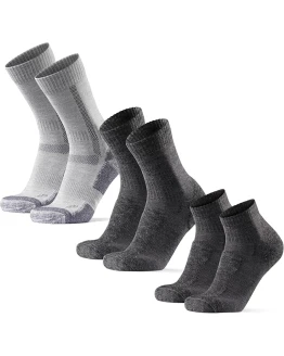 DANISH ENDURANCE Calcetines Antiampollas Senderismo de Lana Merino, Mix Largos y Cortos Unisex, 3 Pack – Calcetines Senderismo Hombre y Mujer, Trekking Foto de portada de DANISH ENDURANCE Calcetines Antiampollas Senderismo de Lana Merino, Mix Largos y Cortos Unisex, 3 Pack - Calcetines Senderismo Hombre y Mujer, Trekking