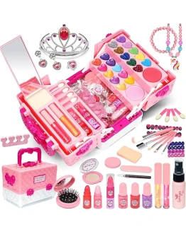 Maquillaje para Niñas Juguetes para Chicas – Set de Maquillaje Niñas, Kit de Maquillaje Niñas, Juguete de Maquillaje Lavable,Regalo de Cumpleaños y Navidad para niñas de 4 5 6 8 10-12 Foto de portada de Maquillaje para Niñas Juguetes para Chicas - Set de Maquillaje Niñas, Kit de Maquillaje Niñas, Juguete de Maquillaje Lavable,Regalo de Cumpleaños y Navidad para niñas de 4 5 6 8 10-12