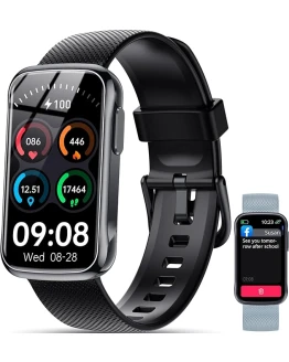 OUKITEL Reloj Inteligente Hombre Mujer Deportivo con 2 Correas Intercambiable, Fitness Tracker Smartwatch, IP68 Impermeable, 24H Frecuencia Cardíaca, Múltiples Modos de Ejercicio para Android/iOS Foto de portada de OUKITEL Reloj Inteligente Hombre Mujer Deportivo con 2 Correas Intercambiable, Fitness Tracker Smartwatch, IP68 Impermeable, 24H Frecuencia Cardíaca, Múltiples Modos de Ejercicio para Android/iOS