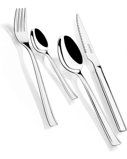 Monix Europa cubiertos acero inoxidable, con cuchillo chuletero, acabado pulido brillo, 18/c, Pack 24, Set 24 piezas Foto de portada de Monix Europa cubiertos acero inoxidable, con cuchillo chuletero, acabado pulido brillo, 18/c, Pack 24, Set 24 piezas