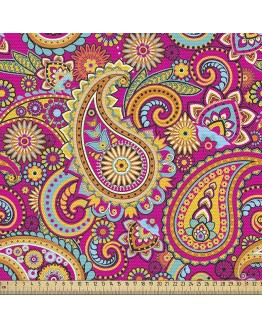 ABAKUHAUS Vistoso Tela por Metro, Paisley del Este, Decorativa para Tapicería y Textiles del Hogar, 1M (148x100cm), Multicolor Foto de portada de ABAKUHAUS Vistoso Tela por Metro, Paisley del Este, Decorativa para Tapicería y Textiles del Hogar, 1M (148x100cm), Multicolor